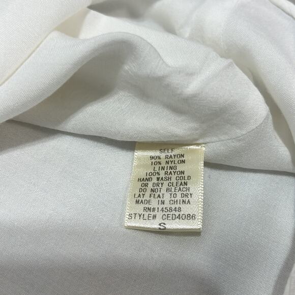 Anthropologie EVERLY White Sleeveless Button-Up Midi Dress Size Small - Picture 12 of 12